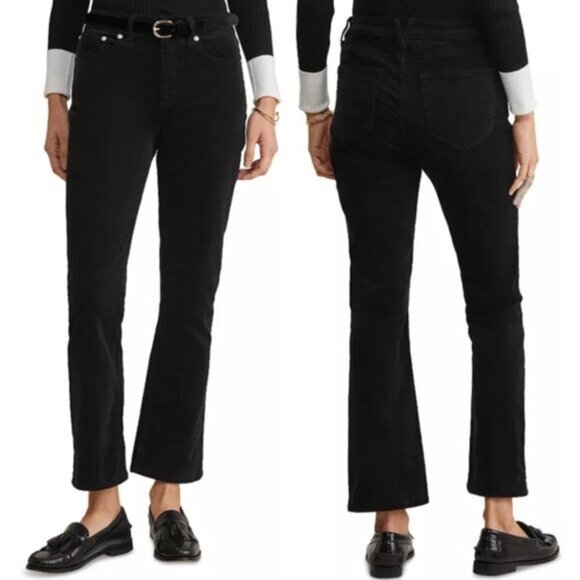 Vineyard Vines Mid-Rise Kick Flare Cords in Black - 2 - Picture 1 of 10